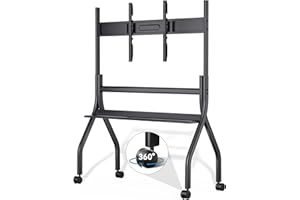 HKMLC Smart Board Stand for 55”– 86” Interactive Whiteboard, Mobile Portable Stand with Wheels, Design for Classroom Home Office