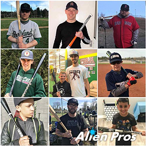 ALIEN PROS Bat Grip Tape 0.5MM for Baseball and Softball 0.5MM Non