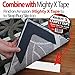 iPrimio NeverCurl Best V Shape Design Rug Corner Gripper to Instantly Stop Rug Corner Curling - Safe for Wood Floors - for Indoor & Outdoor Rugs - Carpet/Rug Tape - Not an Anti-Slip Pad