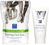 Escenti Cool Feet Soak & Lotion Set Green Tea Chamomile Dry Skin Relief view 1