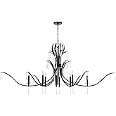 Quorum Lighting 621-8-59 Majesty Chandelier, 8-Light 480 Total Watts, Matte Black