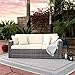 Best Choice Products 3-Seat Outdoor Wicker Patio Sofa w/Removable Cushions, Gray