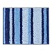 iDesign Microfiber Stripes Bathroom Shower Accent Rug - 21