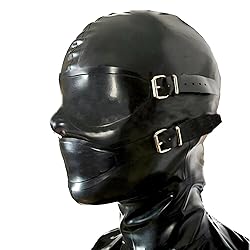 AiCc stylists Latex Mask Rubber Hood with Removable