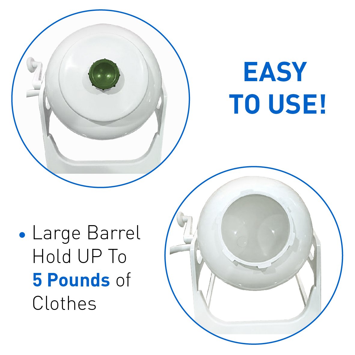 EasyGo Washer Manual Clothes Washer Mobile Hand Powered Portable