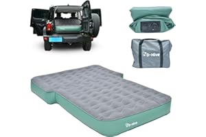 D-Hive Full Size SUV Air Mattress, Easy to Install with Built-In Pump, Quick Inflation, Anti-Deflate, Fits 2 People, Green