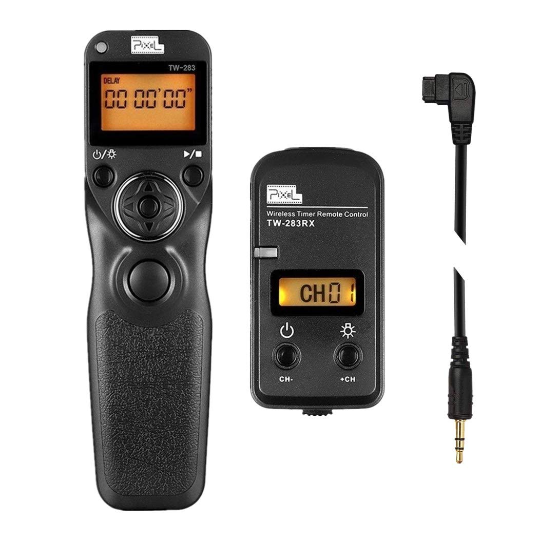 Pixel LCD Wireless Shutter Remote TW283-S1 Timer Remote Release for Sony A100 A200 A300 A350 A400 A450 A500 A550 A560 A580 A700 A850 A900 A33 A35 A37 A55 A57 A65 A67 A77 A99 Konica Minolta