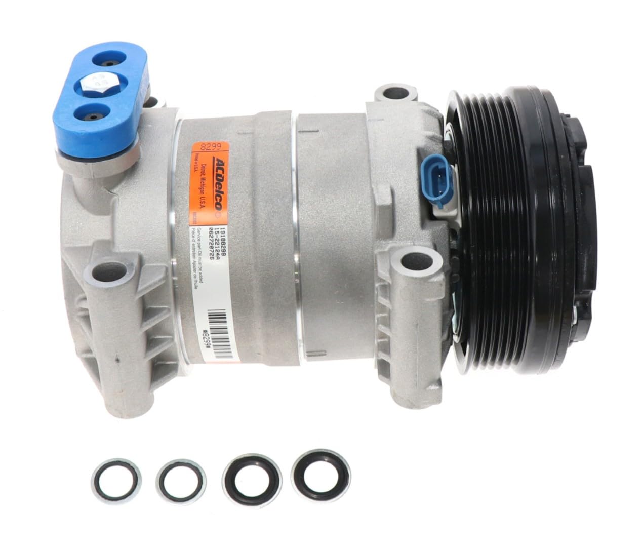 Photo 1 of ***(PARTS ONLY/ MAJOR DAMAGE/ NON FUNCTIONAL)***ACDelco Gold 15-22124A Air Conditioning Compressor, Black