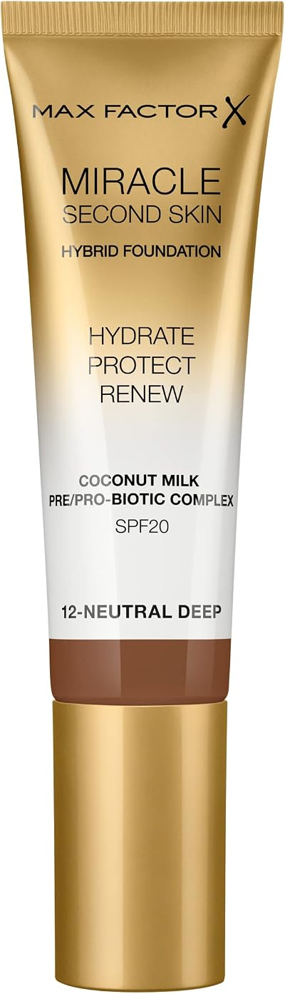 Max Factor Miracle Second Skin Hydrating Foundation Neutral Deep 30 ml