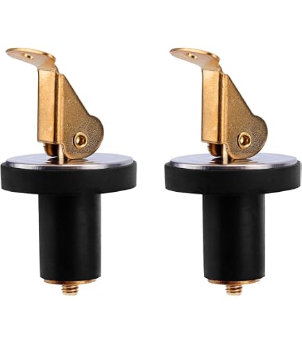Bouchon De Vidange Bateau En Laiton - 2,5 Cm - Vis Et Joint étanche - Pour Vivier, évier, Puits à Appâts