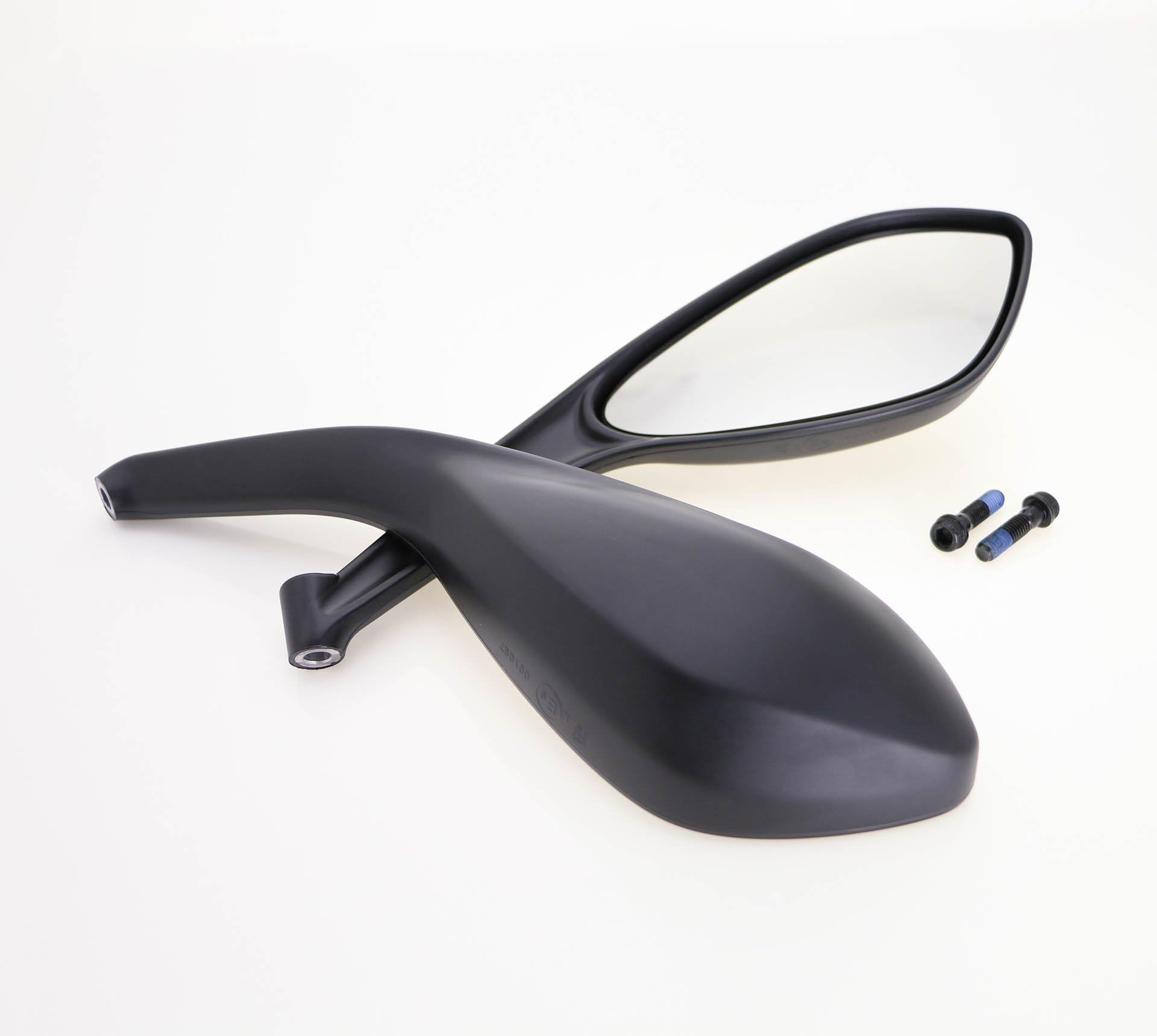 E-Mark Black Mirrors Set Pair For Ducati Monster 1100 796 696 Year 2008-2013