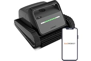 SMOROBOT Pool Robot Vacuum for Inground Pools up to 3.5H Long Runtime –Stronger Suction Power up to 4800GPH, Dual Filtration for Deep Cleaning, Weekly Timer, Enhanced Wall & Waterline-Climbing Brush
