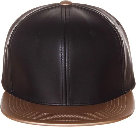 leather flat brim hats