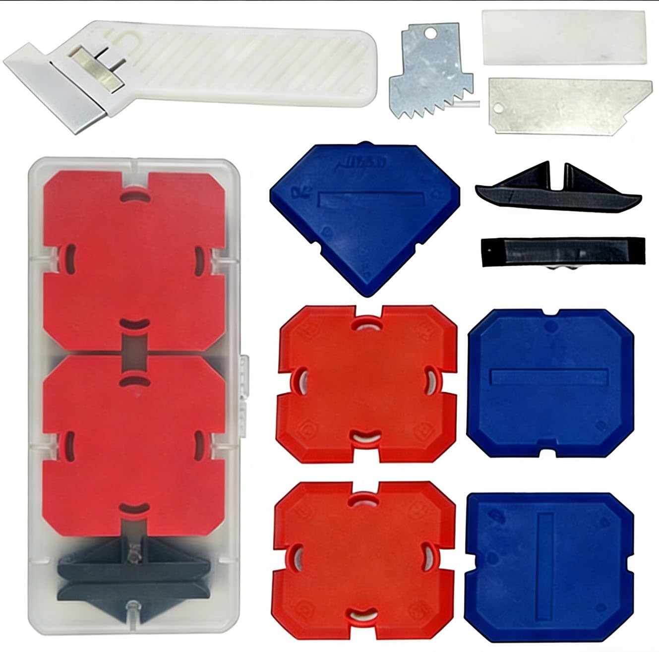 11 Pcs Silicone Profiling Kit Caulking Kit Silicone Sealant Grout Finishing Sealing Tools Caulk Removal Scraper for Bathroom Flooring Windows Sink Joint