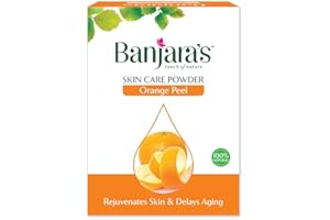 Banjara's Natural Orange Peel Skin Care Powder Rejuvenates Skin & Delays Aging 100g