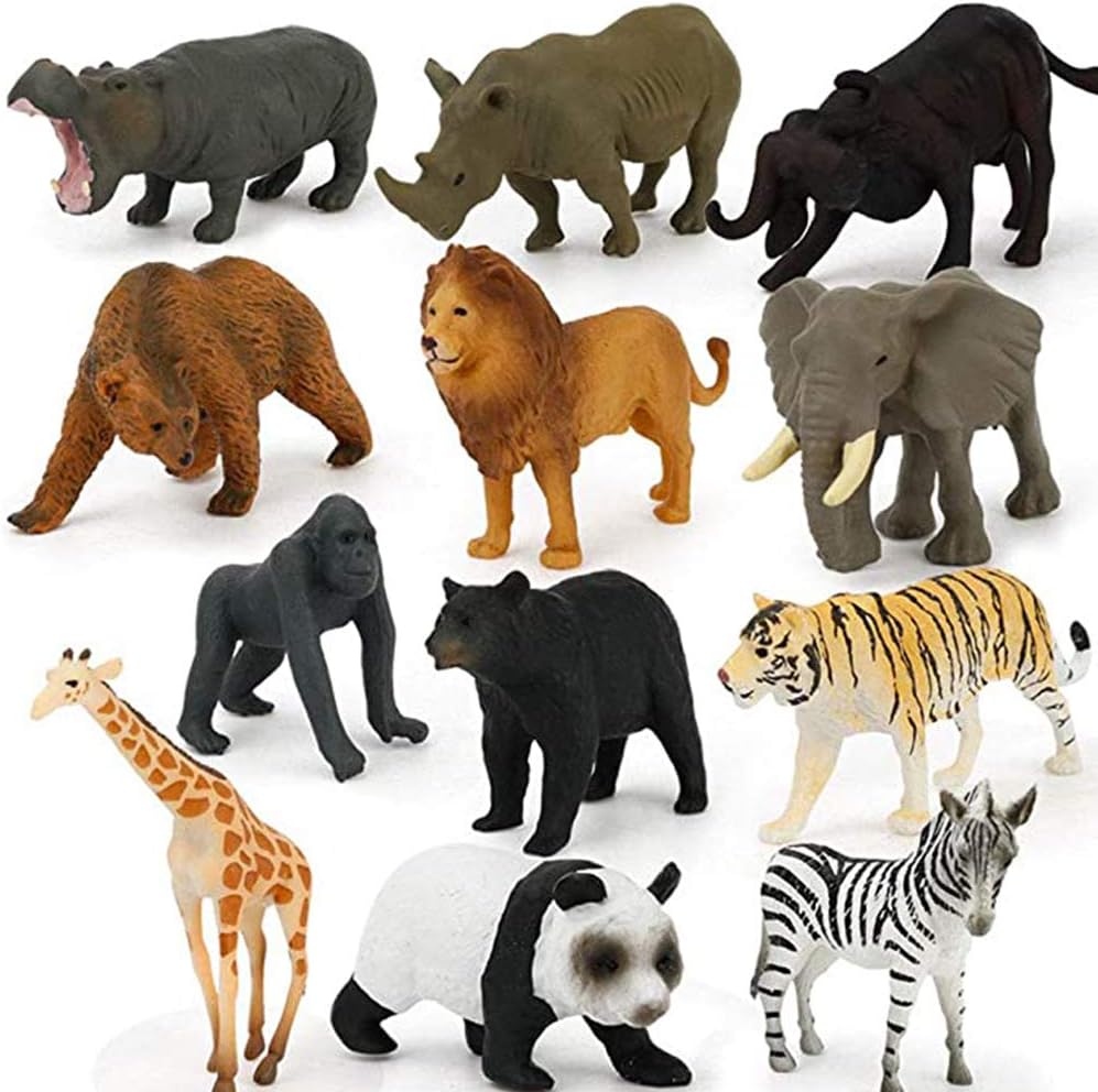 AILSAYA Wildlife Plastic Animals Set 