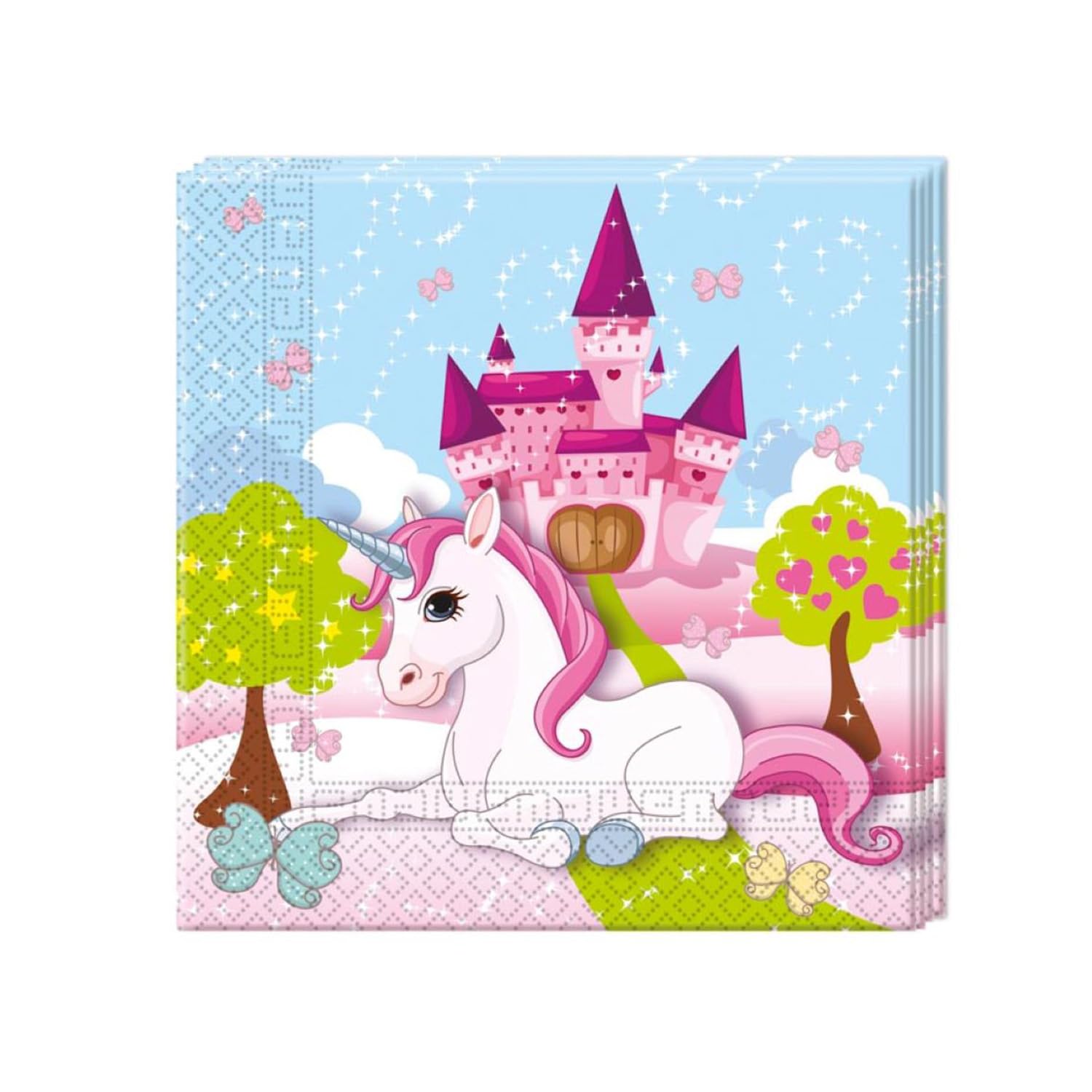 Procos 85673 Party Tableware Unicorn Napkins One Size