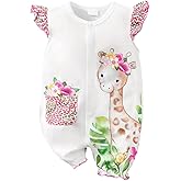 Aoswep Newborn Baby Girl Clothes Summer Outfits Infant Rompers Jumpsuits Bodysuit Cute Infant Baby Clothes Girl