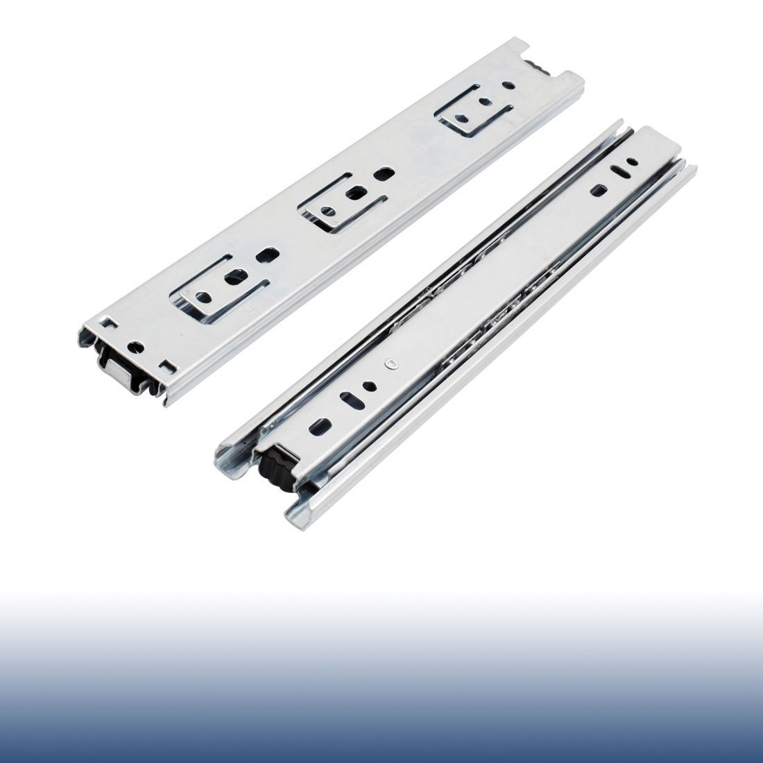 Generic 2 Pcs 10 Ball Bearing Telescopic Cabinet Drawer Runners