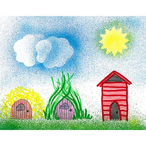 Faber-Castell - Blow Pen Stencil Art Kit - Premium Art Supplies For Kids