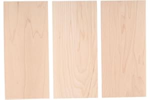 EUJGOOV 3Pcs Guitar Veneer Maple Wood Rectangle Guitar Headstock Handmade Material DIY Part for Luthiers