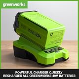 Greenworks 40V Battery 2Ah & Universal Charger Kit GSK40B2 view 5
