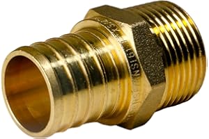 XFITTING 1 inch Pex x 3/4 inch Male NPT Adapter, 24-4-6=2X, 2 Pieces