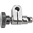 Starrett Magnetic Base Indicator Holder Snug with Dual 0.25" Holes, Silver, Compatible with 196/650/651 Series - 657S