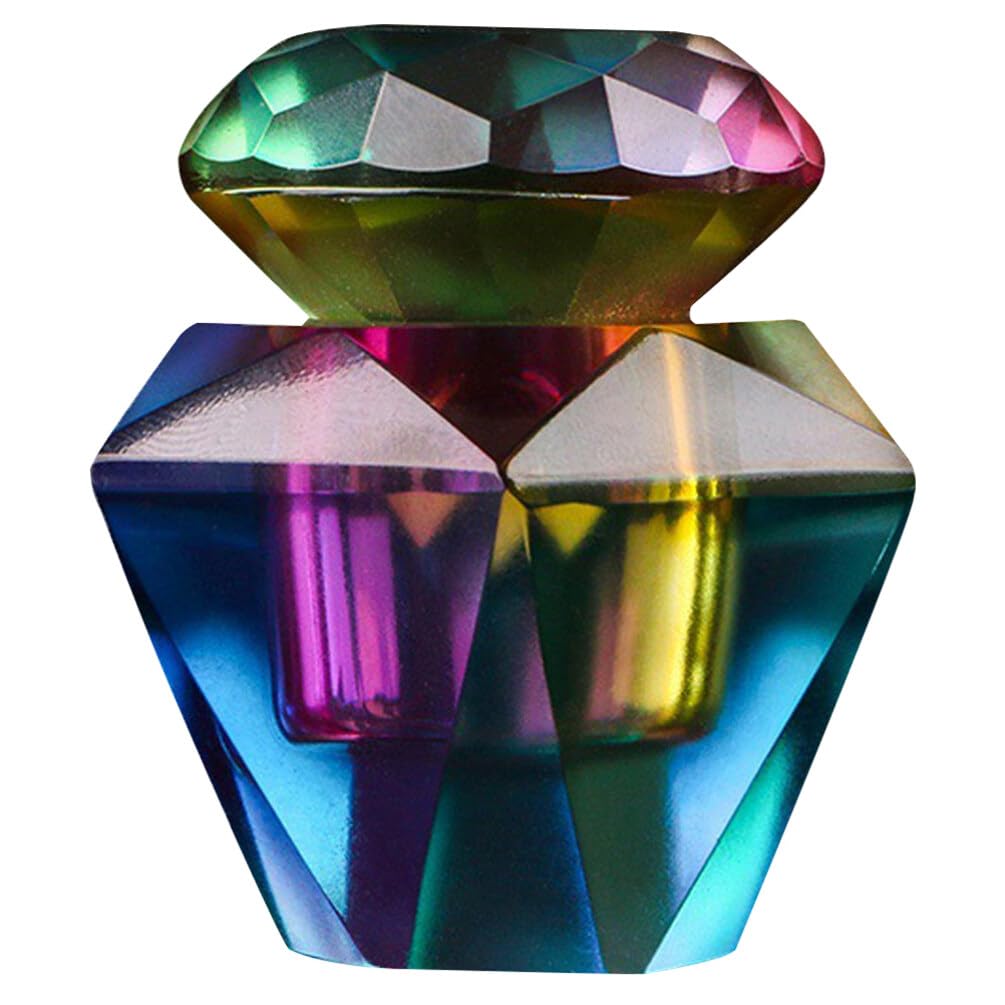 Mikinona Octagonal Manicure Nail Art Glass Cup Dappen Dish with Lid 2.56X2.24 Inch for Acrylic Liquid Monomer Storage and Nail Design Accessory