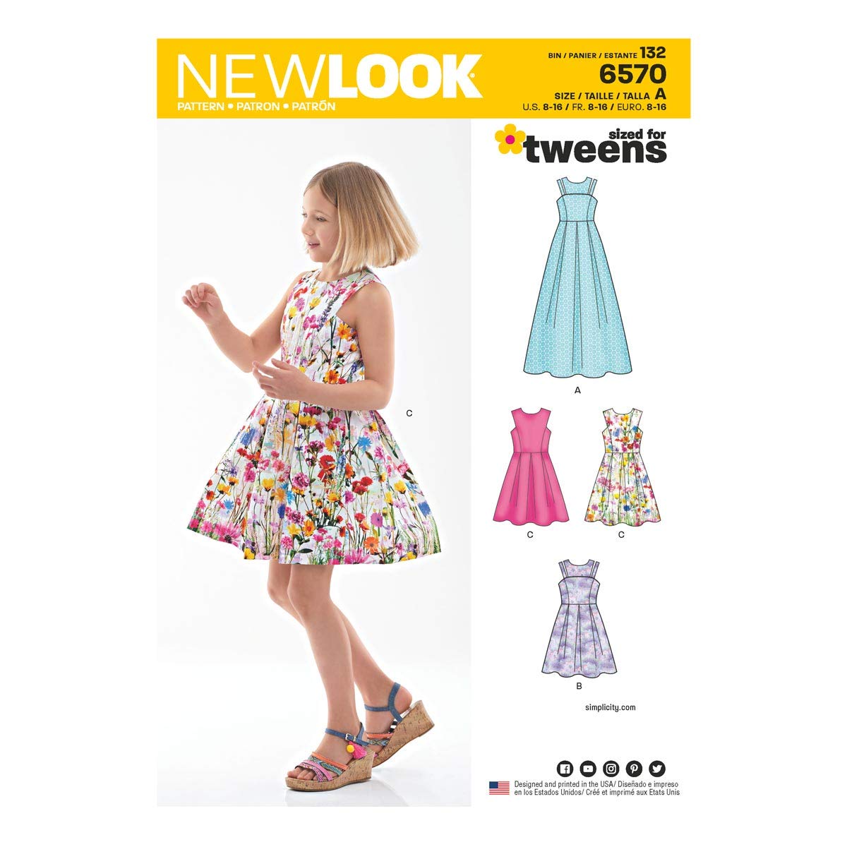 New Look Sewing Pattern, Paper, White