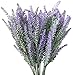 Leyaron 6 Bundles Artificial Lavender Bouquet Fake Lavender Bunch Purple Lavender Flowers Artificial Plant for Wedding, Home Decor, Office, Garden, Patio Decoration