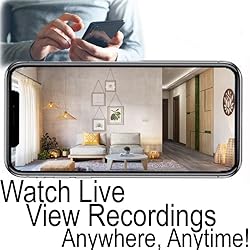 SecureGuard 1080P HD WiFi Wireless IP Alarm Clock