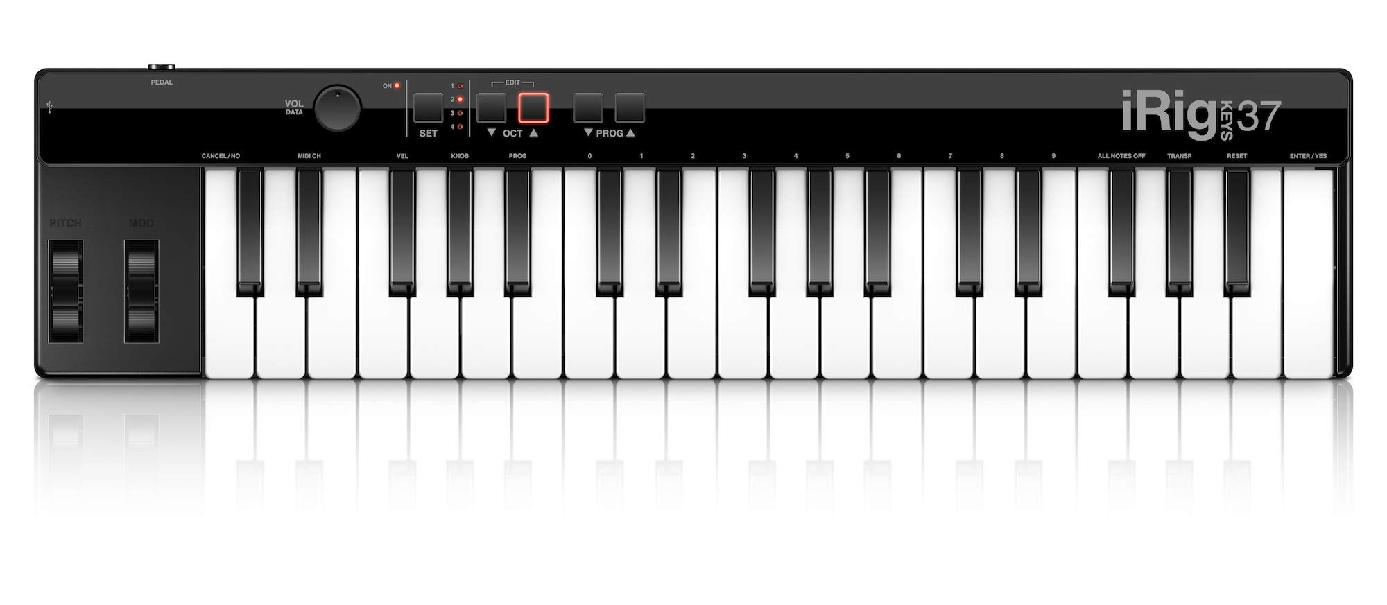 IK Multimedia iRig Keys 37 - USB Midi Keyboard controller for Mac/PC
