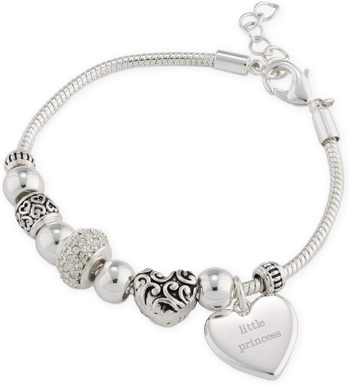 Things Remembered Personalized Silver Tone Beaded Charm