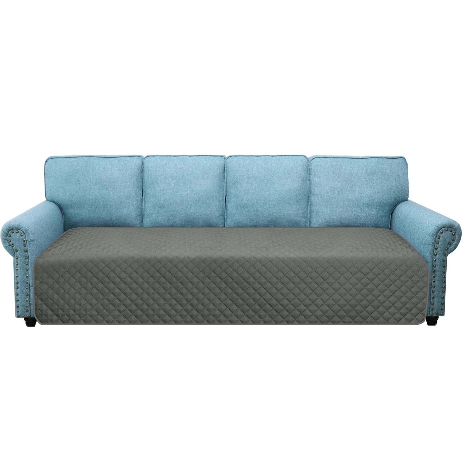 Granbest Water-repellent Sofa Slipcover 4 Seater Extra Large Sofa Protector for Kids, Pets, Dogs, Cats, Oversized Sofa Cushion Cover Four Seasons Universal (4 Seater, Grey)