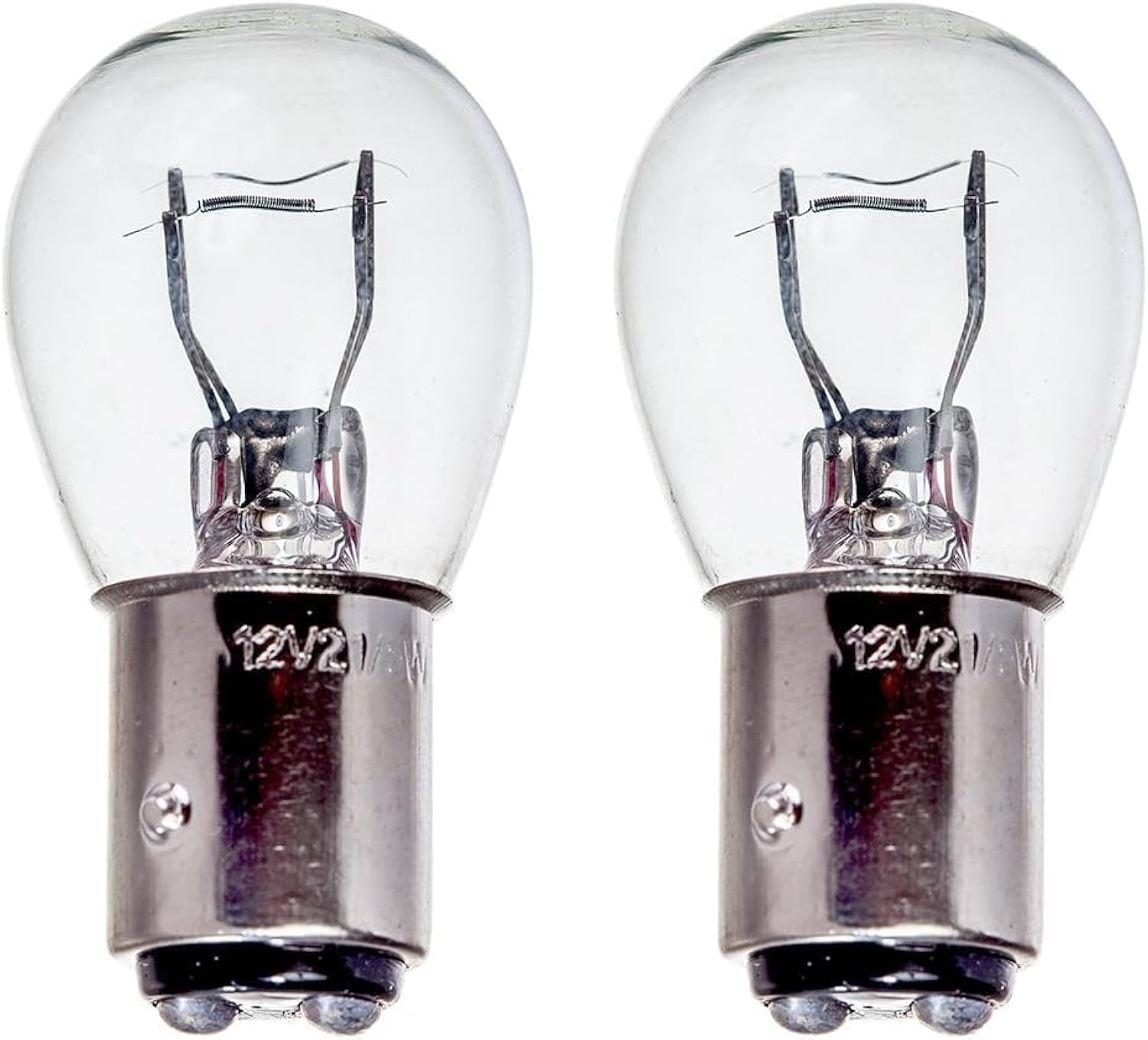 Motionperformance Essentials 2 x P21/5W BAY15D 380 12v Clear Stop Brake Tail Light Car Bulbs (Staggered Pins, Dual Filament) - TWIN PACK