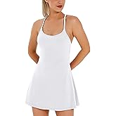 Womens Tennis Dress, Athletic Dress with Built-in Bra & Shorts Pockets Summer Dresses for Women Golf Outfits for Workout