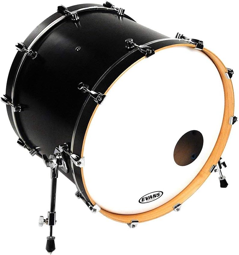 20 Inch Renewed Evans EQ3 Resonant Coated White Bass Drum Head Drums & Percussion Drum Sets