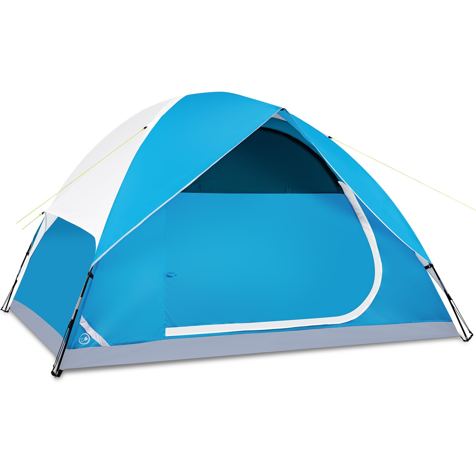 Photo 1 of (UNTESTED) JELUCAMP 4 Person Dome Tents for Camping, Lightweight Portable Family Dome Tent, Easy Setup Waterproof Camping Tent for 3 Season, 4 Person Outdoor Tent, Blue
