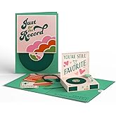 Lovepop Happy Anniversary Card | Just for the Record 3D Pop-Up Card for Wife, Husband, or Couple | Unique Retro & Funny Gift