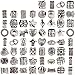 RUBYCA Tibetan Silver Tone Color Spacer Loose Beads Fit European Charm Bracelet Mix 120 Pcs Lot for DIY