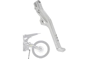 JFG RACING Kickstand for Edirt Bike,CNC Foot Pegs Kick Stand for Electric Dirt Bike Surron Light Bee X and S/E Ride Pro S SS SR/Talaria Sting/X160/X260-Silver