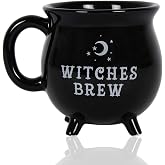 RAISLY Witch Brew Cauldron Coffee Mug 300ml/10oz Ceramic Beverage Mugs, Adorable Sorceress&rsquo;s Potion Themed Water Cups, All-Season Drinkware, Ideal for Halloween Birthday and Party Presents