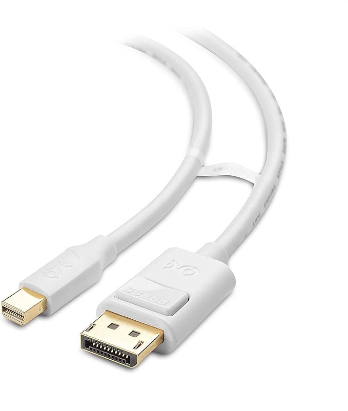 Amazon Com Cable Matters 4k Mini Displayport To Displayport Cable Displayport To Mini Displayport In White 3 Feet 4k 60hz 2k 144hz Monitor Support Computers Accessories