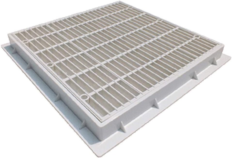 LOVIVER 12'' / 30cm Anti-corrosion Main Drain Suction Cover Plate for Inground Swimming Pools - White