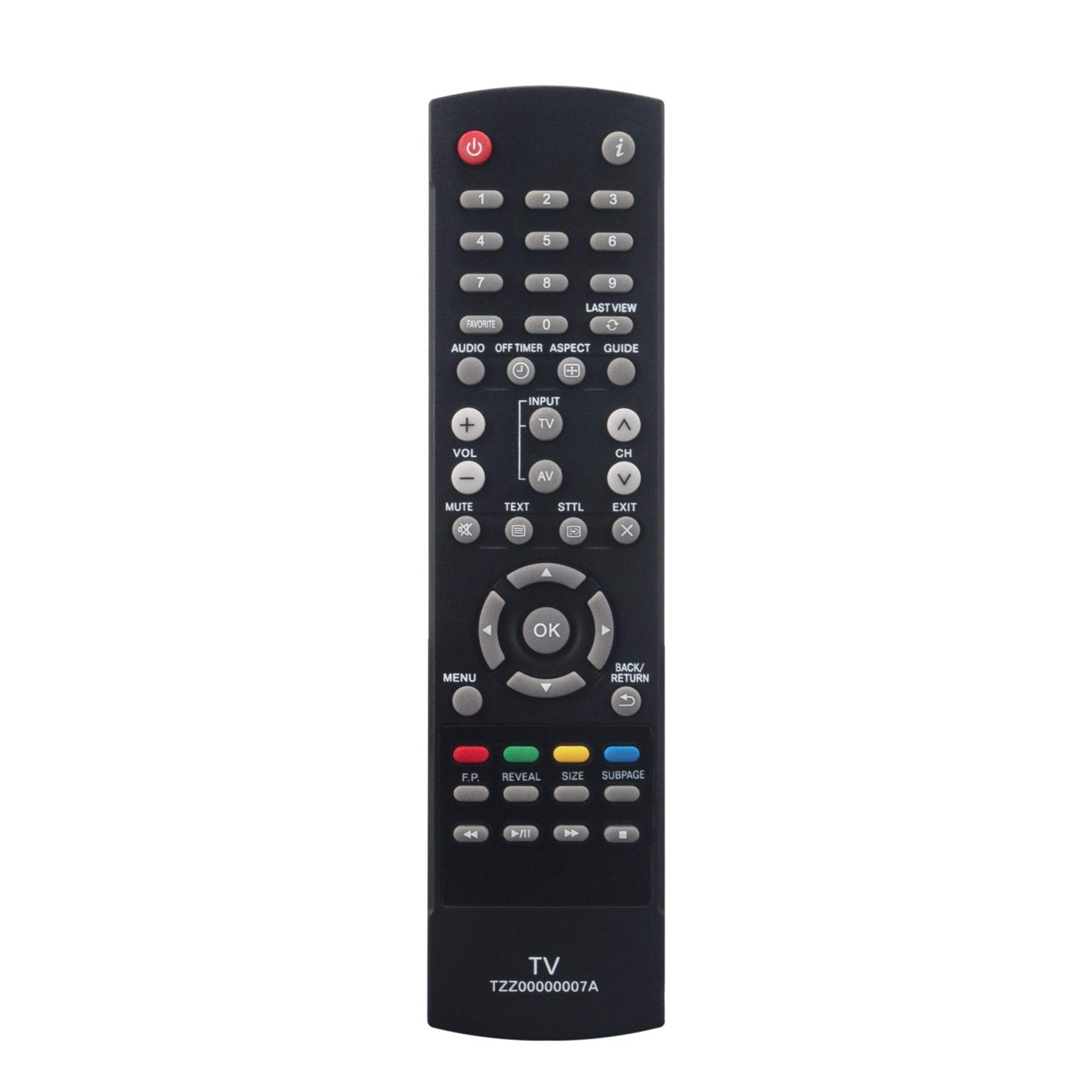VINABTY TZZ00000007A Replacement Remote Control for Panasonic TV TX-L32C5B TX-L32C5E TX-L42U5B TX-L42U5E TX-LR19X5 TX-LR32U5 Remote Controller