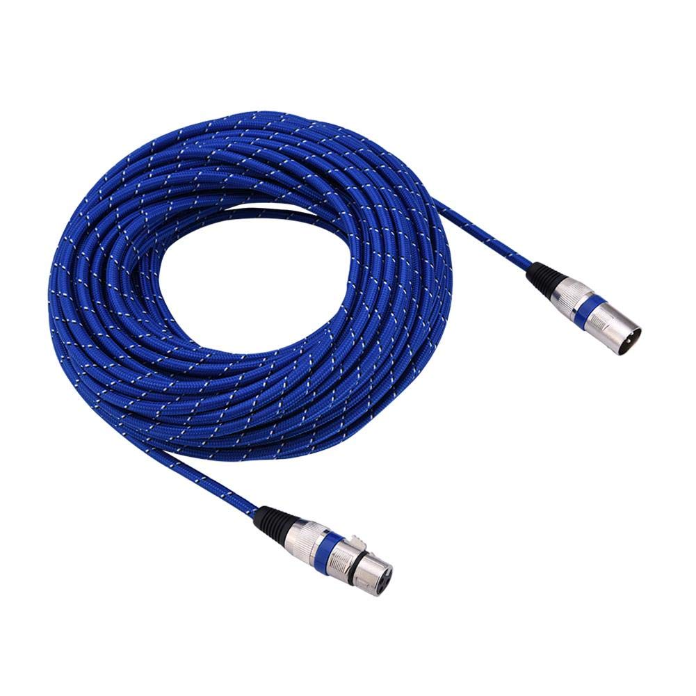 Regun XLR Male to Female Plug - XLR Male to Female Plug Balance 3pin Microphone MIC Audio Cable 1M-20M(20M)