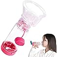 SAWOZU Inhaler Spacer for Kids and Adults, Soft Fit Mask, Portable and Lightweight, Suitable for Home and Travel – Nessi OTC Spacer (Pink/Kids)