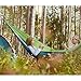 Greenmall Single & Double Camping Hammock - Portable Lightweight Parachute Nylon Fabric Hammock with Ropes Carabiners Included - Perfect for Backpacking, Camping and Hiking