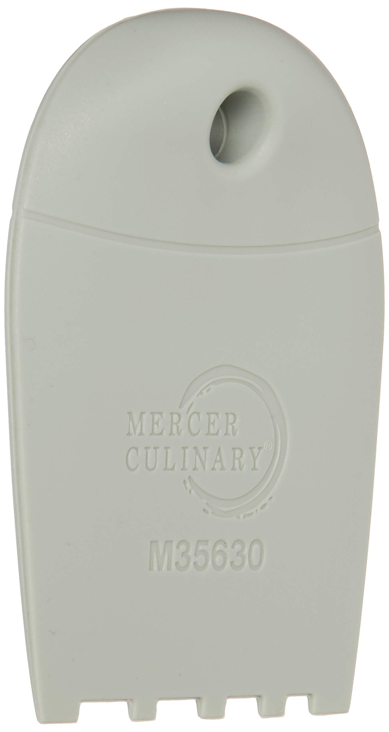 Mercer Culinary M35630 Graduated Square Notch Silicone Plating Wedge, Brown